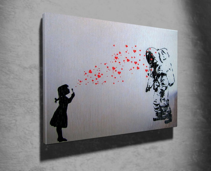 Wallity Lienzo Decorativo Banksy 70 x 100 cm Wallity Lienzo Decorativo Banksy 70 x 100 cm